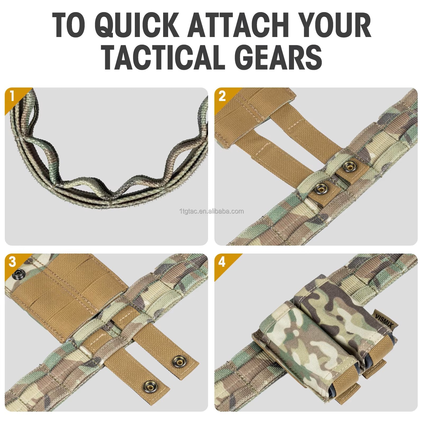 Adjustable Nylon Tactical Battle Belt with Quick Release Buckle Features